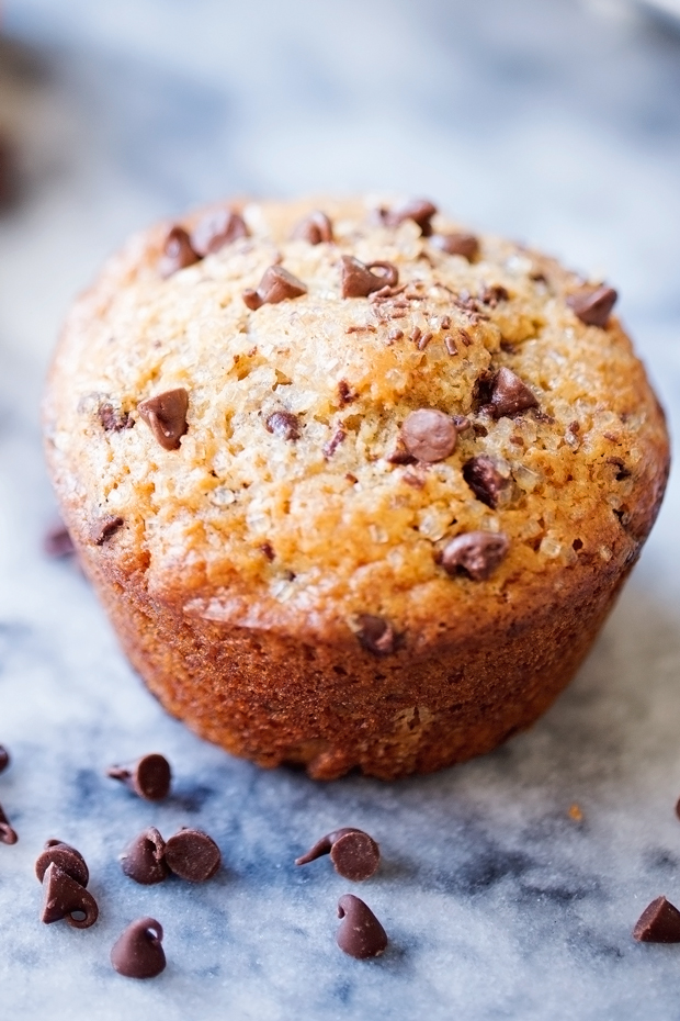 Bakery-Style Chocolate Chip Muffins Recipe | Little Spice Jar