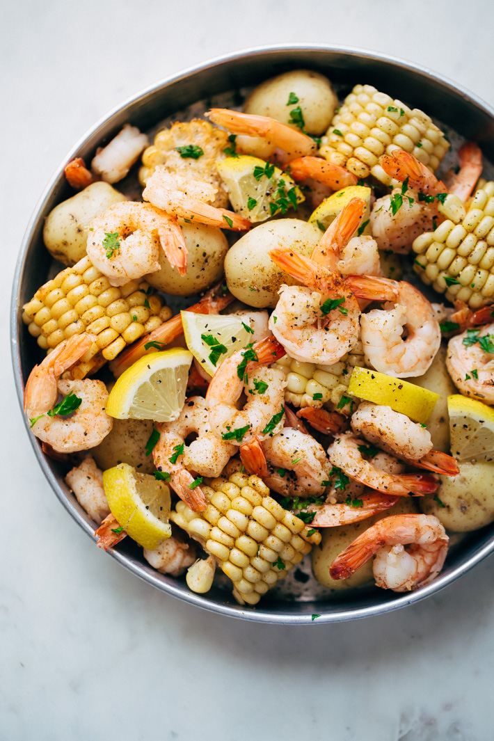 Garlic Loaded Southern Style Shrimp Boil Recipe | Little Spice Jar