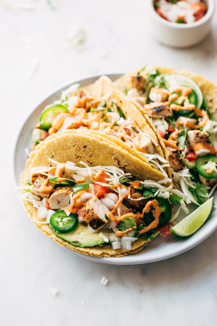 Gotta Have 'Em Ancho Chicken Street Tacos Recipe | Little Spice Jar