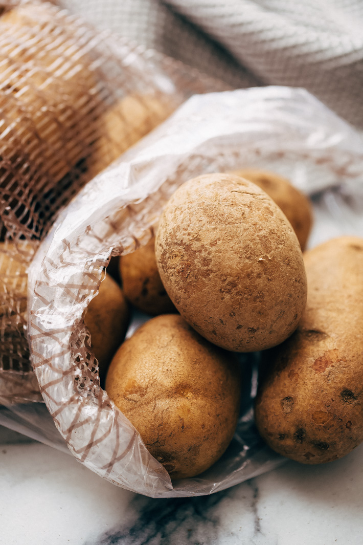 russet potatoes in bag
