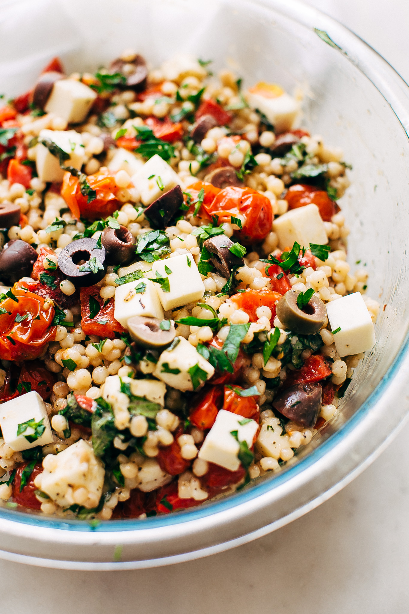 Roasted Garlic Italian Couscous Salad Recipe | Little Spice Jar