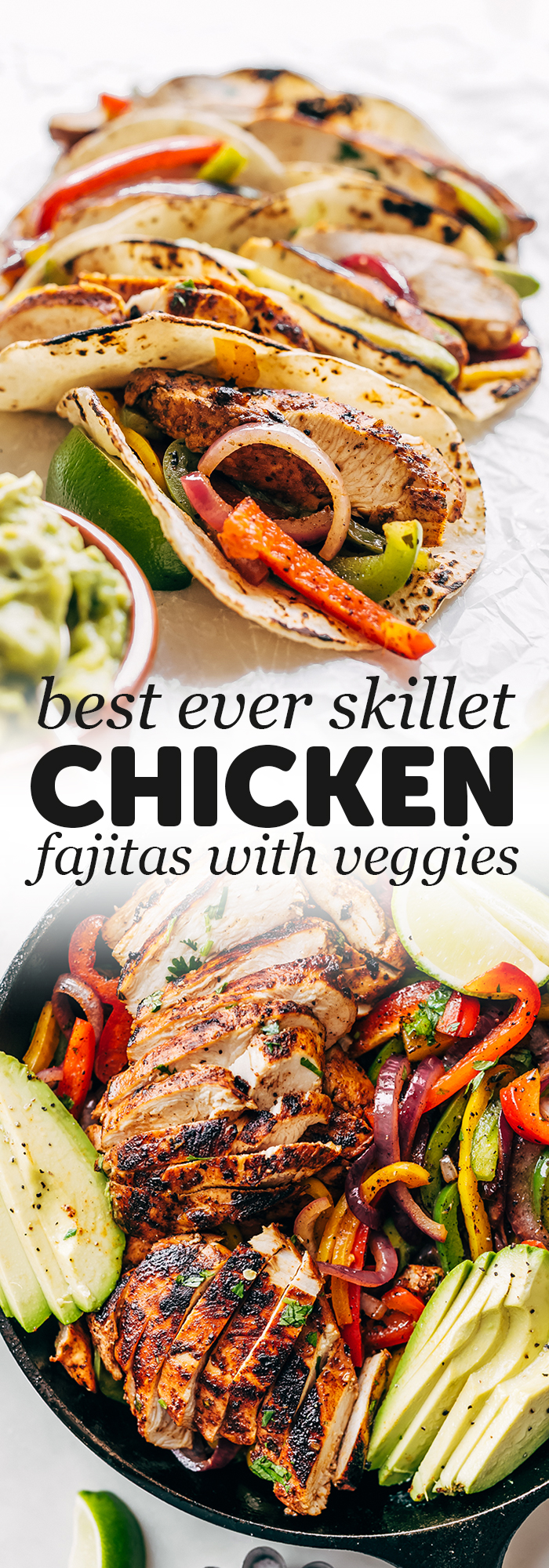 Best Ever Chicken Fajitas - skip the seasoning packets and learn how to make the BEST chicken fajitas as home with easy to find ingredients! These fajitas are so good you'll never buy the packet seasoning again! #chickenrecipes #chickenfajitas #fajitas #grilledfajitas | Littlespicejar.com