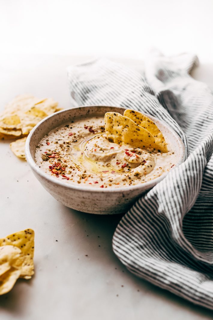 Instant Pot Hummus - learn how to make the smoothest, creamiest hummus, at home! It's so easy and you can freeze it too! #instantpothummus #pressurecookerrecipes #instantpotrecipes #hummus #homemadehummus | Littlespicejar.com