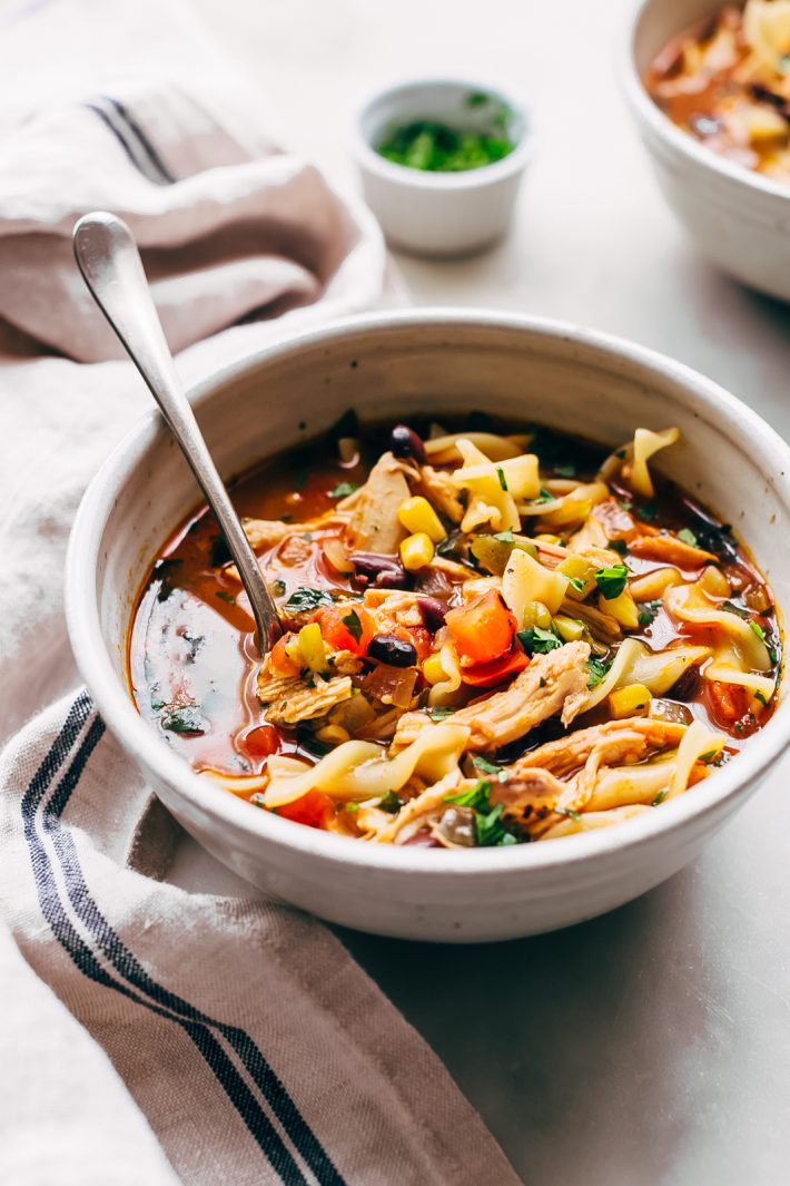 Mexican Chicken Noodle Soup Recipe | Little Spice Jar