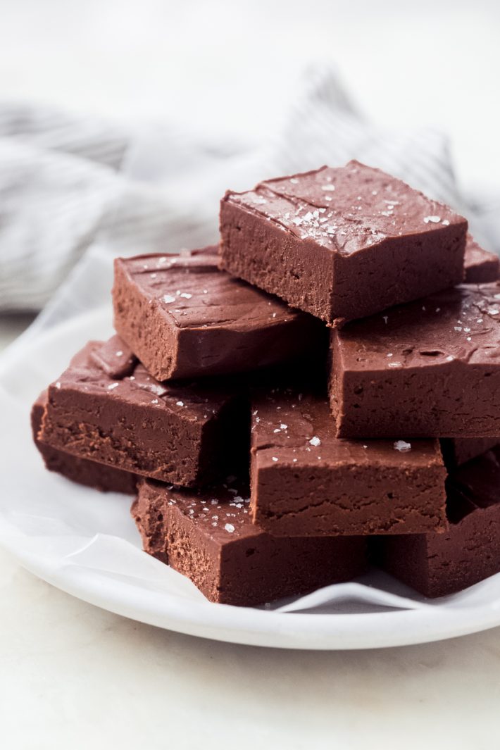 Melt in Your Mouth Homemade Fudge - delicious squares that take just 15 minutes of hands on time! Homemade fudge is a great gift for family and friends! #fudge #fudgerecipe #homemadefudge #chocolatefudge | Littlespicejar.com