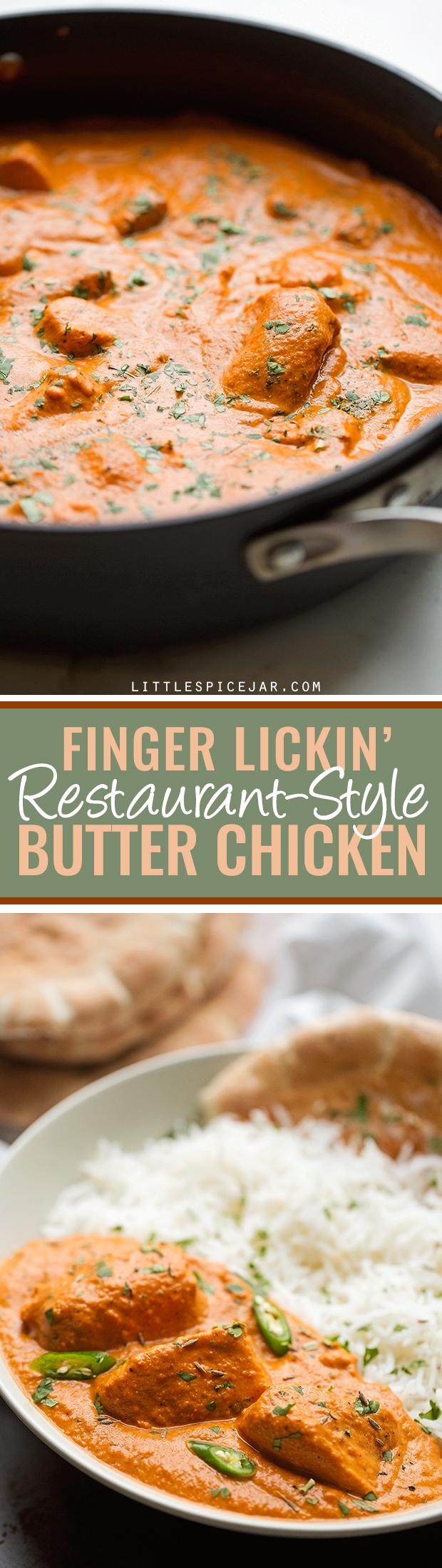 Finger Lickin' Butter Chicken - Restaurant style butter chicken right at home with simple ingredients! #butterchicken #murghmakhani #chickenrecipes | Littlespicejar.com