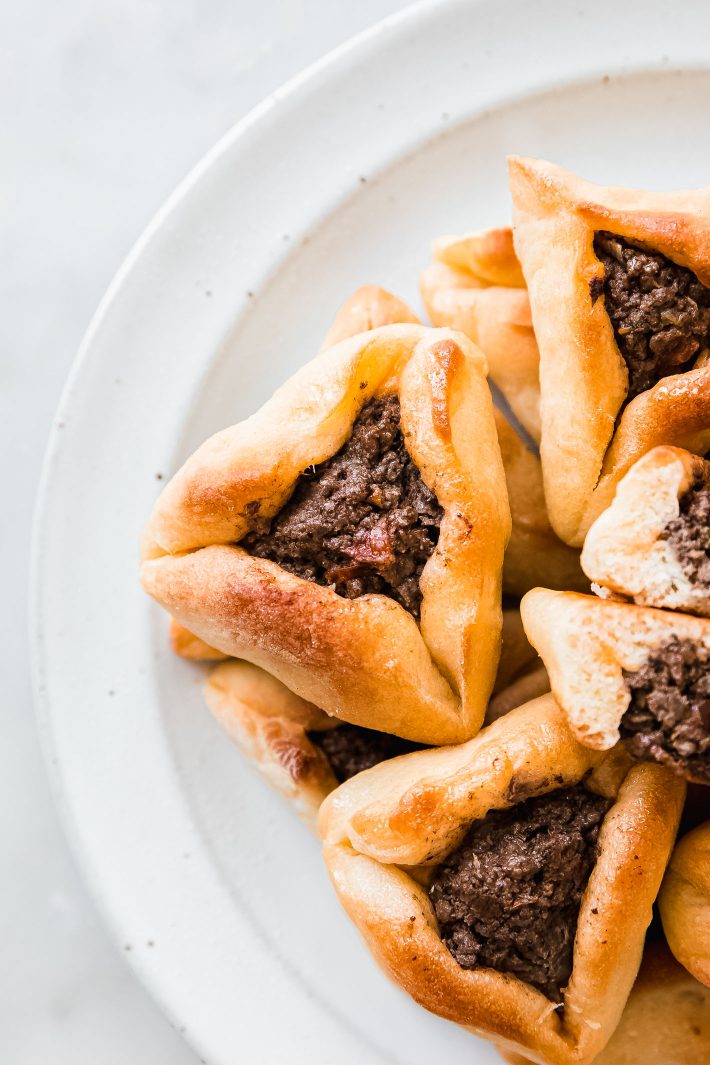Lebanese meat pies on plate