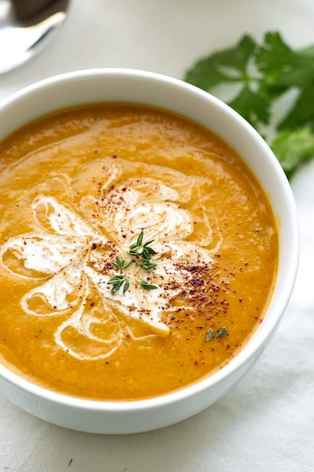 Curried Butternut Squash Soup (Slow Cooker)