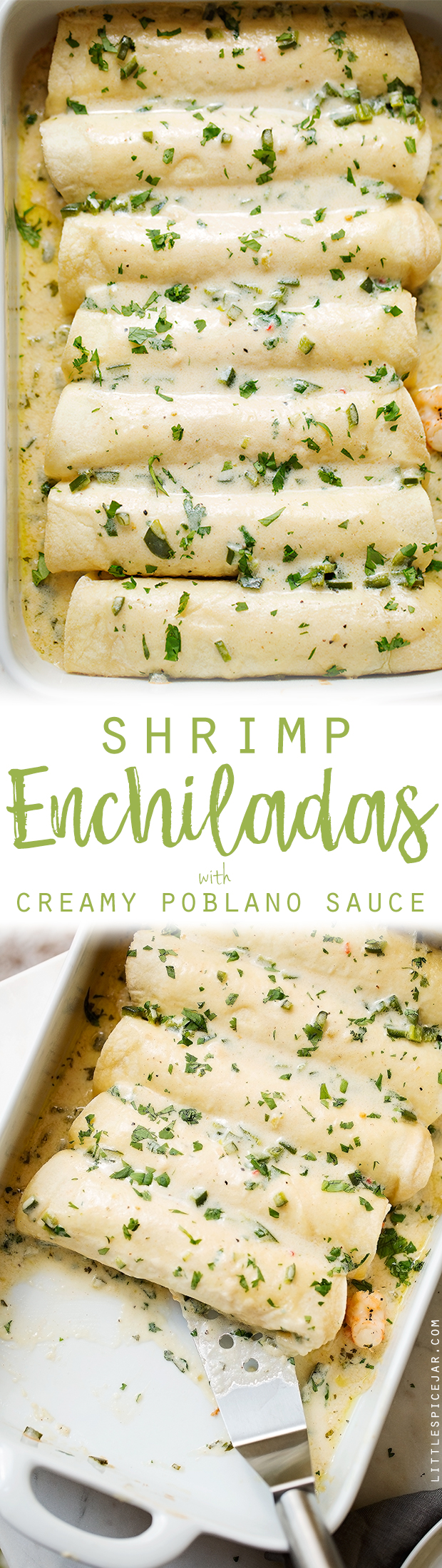 shrimp enchilada log pin for pinterest