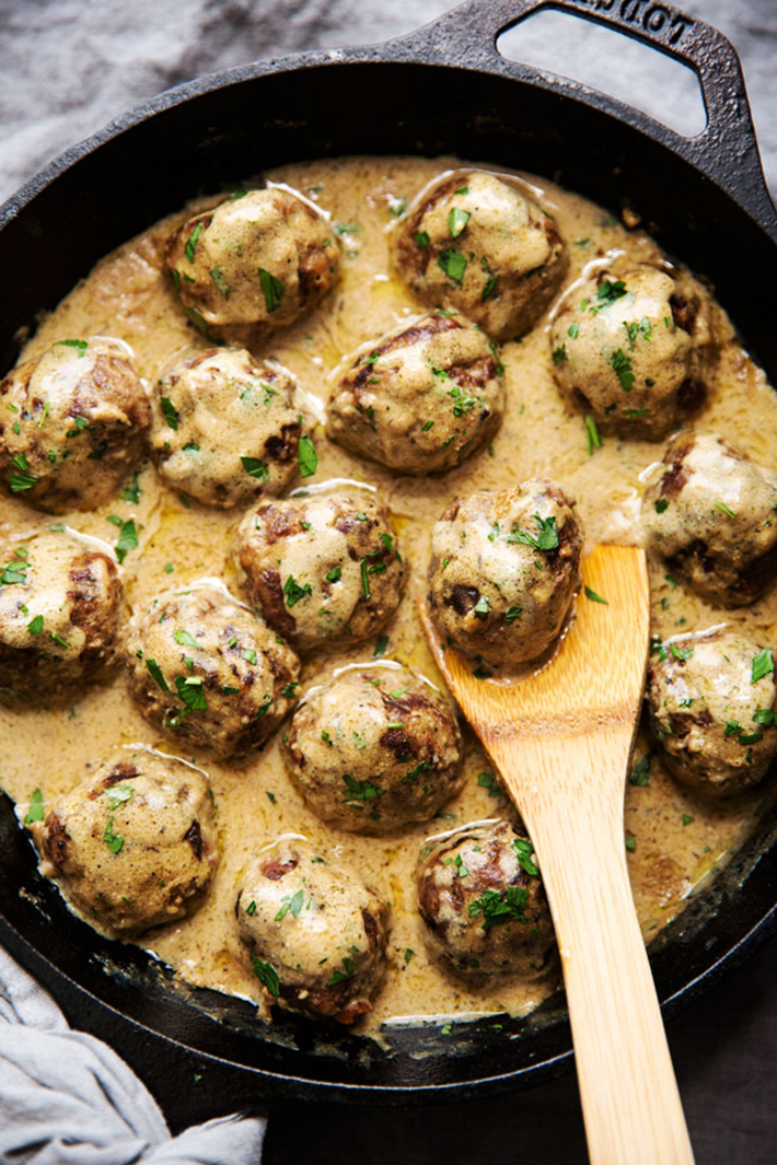 Seriously Amazing Swedish Meatballs in Brown Gravy