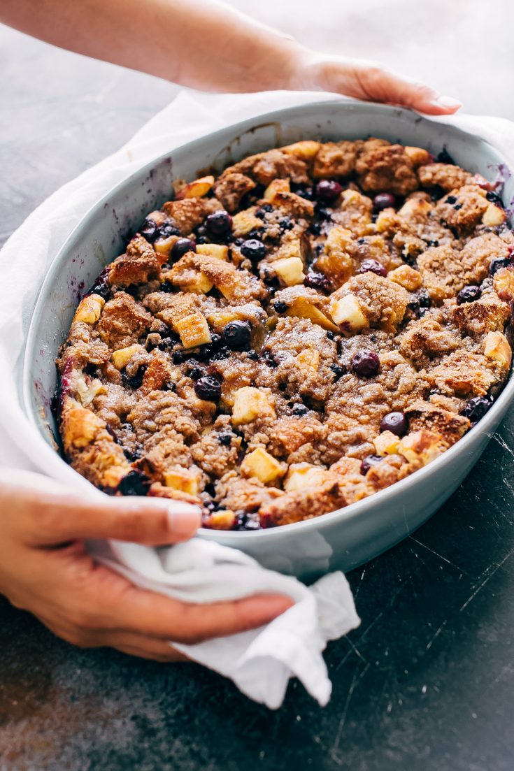 Blueberry Cheesecake French Toast Casserole
