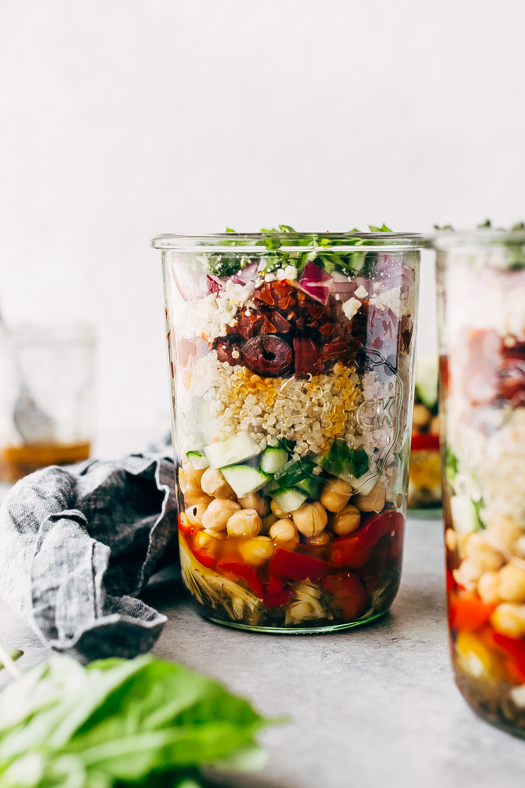 Greek Quinoa Salad Jars Recipe | Little Spice Jar
