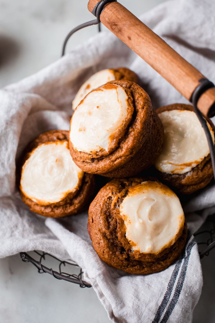 Chai Pumpkin Cheesecake Muffins
