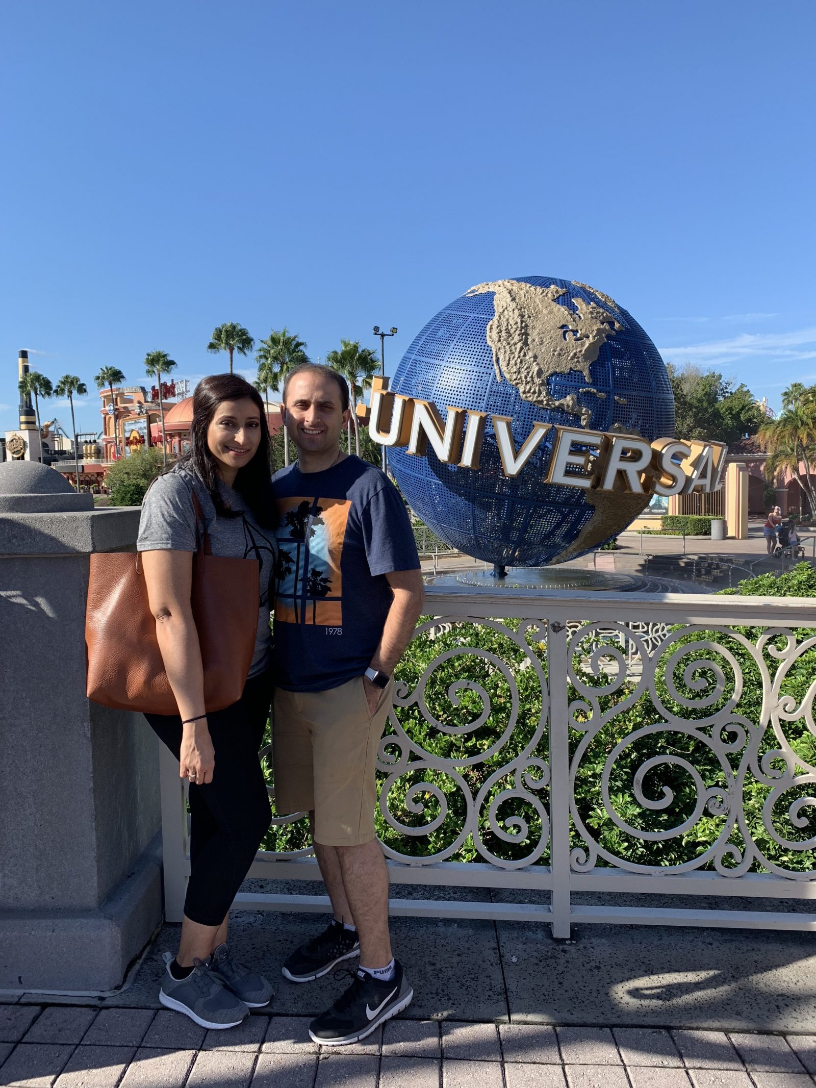 hubby and me at universal studios
