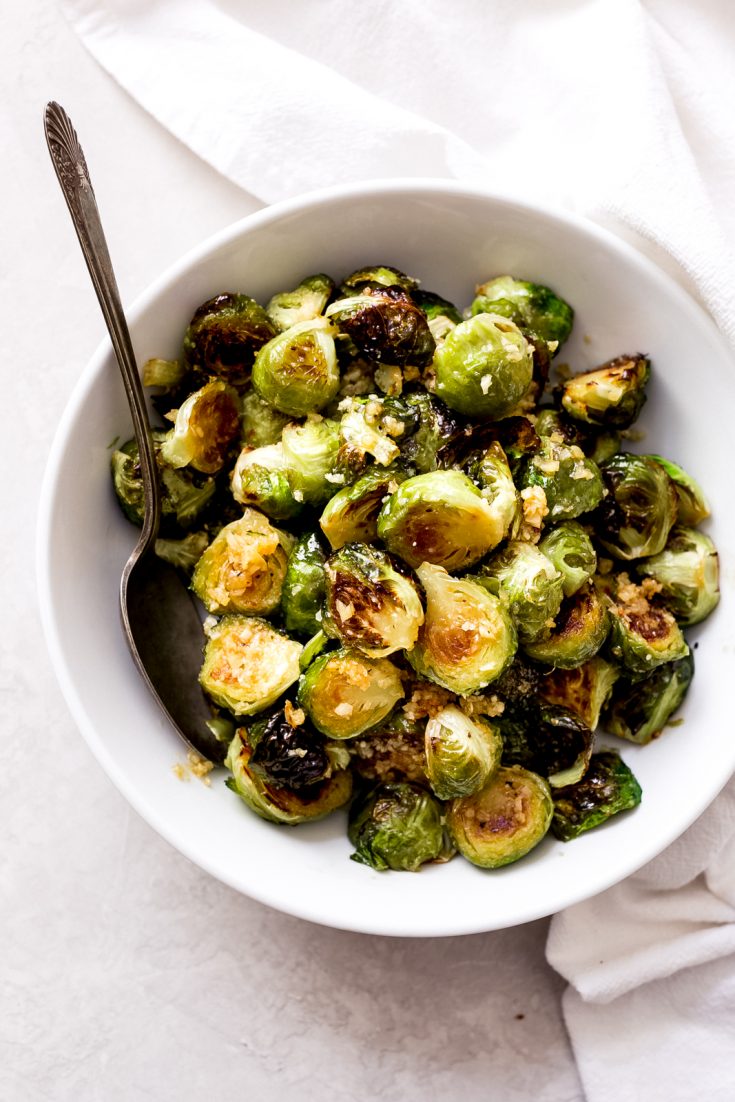 The Best Garlic Butter Brussels Sprouts