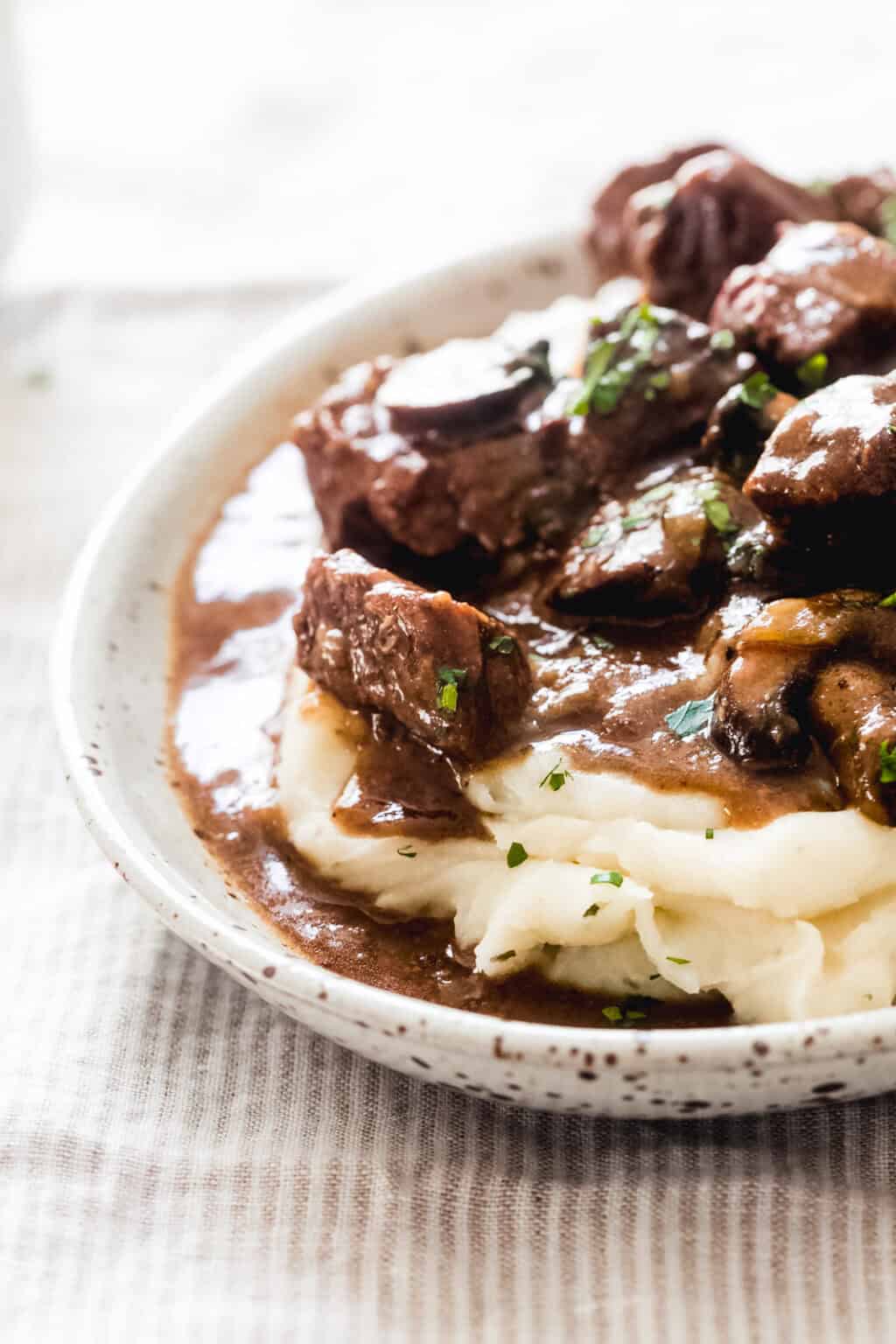 Slow Cooker Beef Tips Recipe (and Instant Pot!) | Little Spice Jar