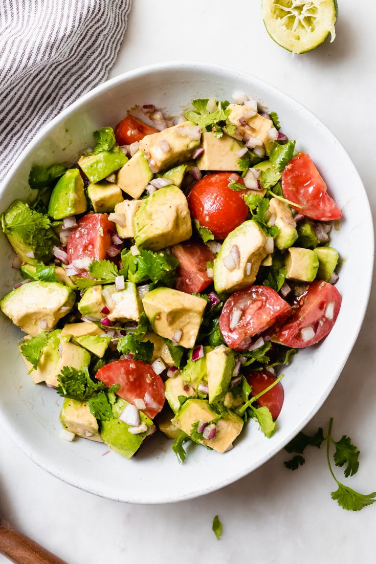 Easy Guacamole Salad with Cumin-Lime Dressing
