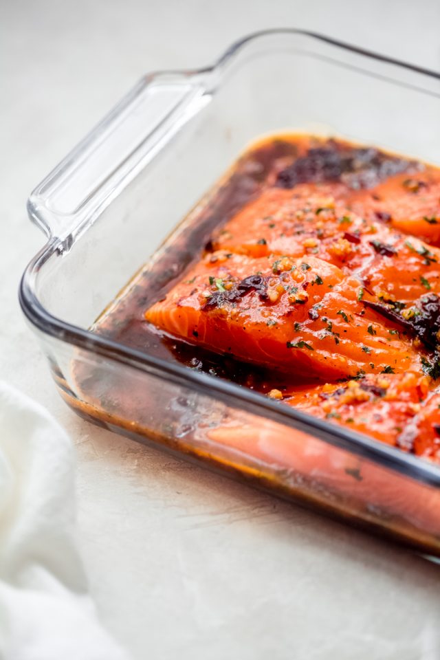 Garlic Honey Chipotle Salmon Recipe | Little Spice Jar