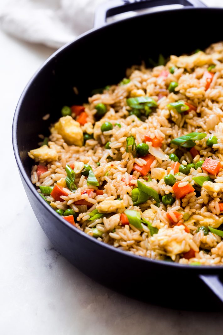 close up of fried rice