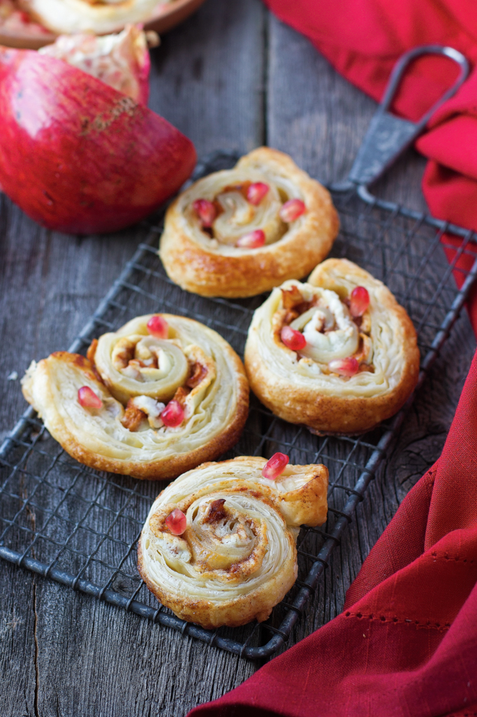 Apple & Goat Cheese Puff Pastry Pinwheels
