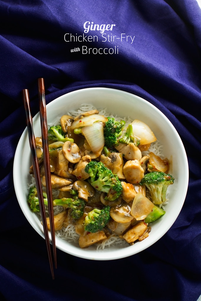 Ginger Chicken Stir-Fry with Broccoli