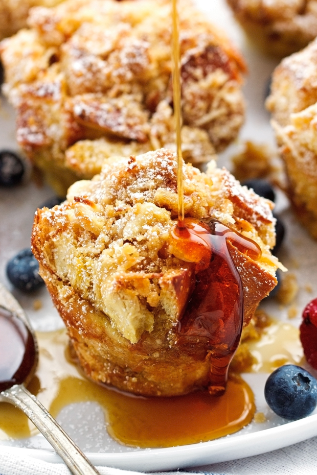 French Toast Cups with Coconut Almond Streusel