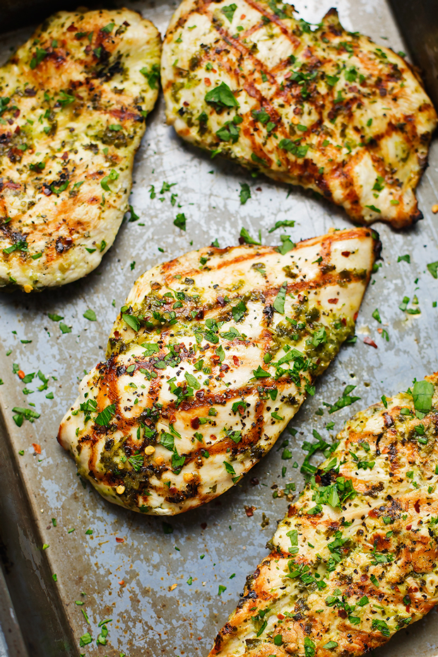 The Easiest Grilled Chimichurri Chicken