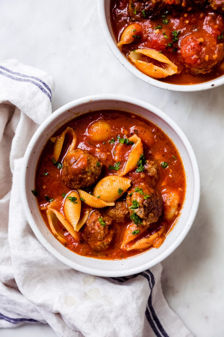 Warm & Cozy Italian Meatball Soup
