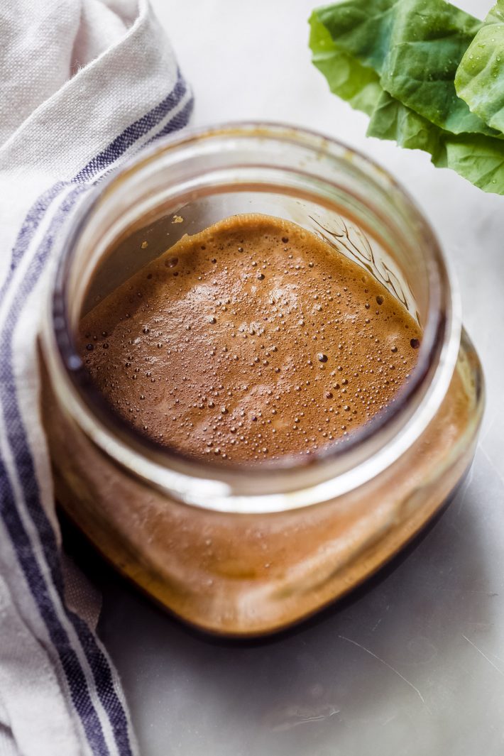 prepared sauce for pad see ew in mason jar