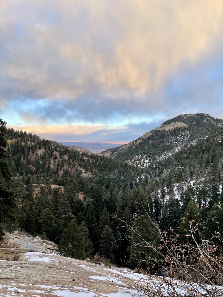 mountain range in Colorado Springs