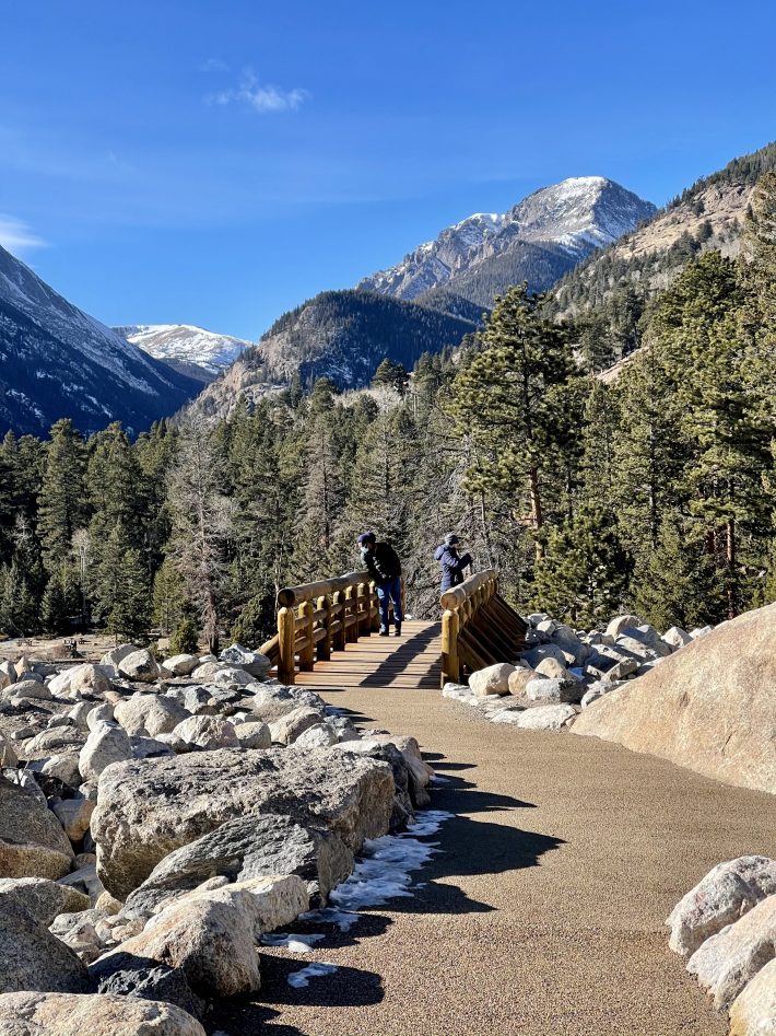 alluvial fan bridge at Rocky Mountain national park