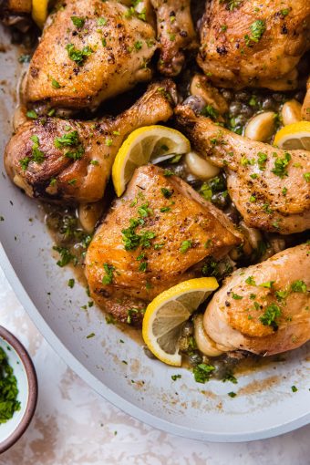Soul-Warming Lemon Garlic Braised Chicken Recipe | Little Spice Jar