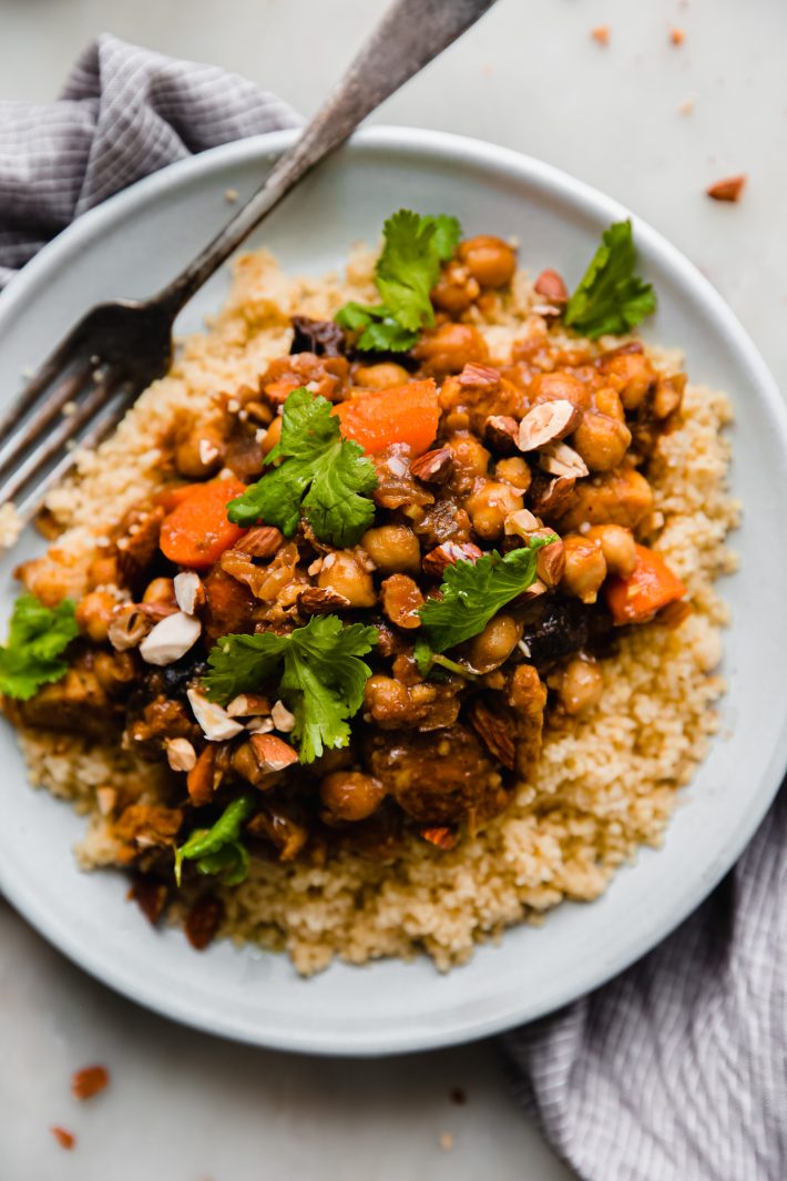 chicken tagine over couscous