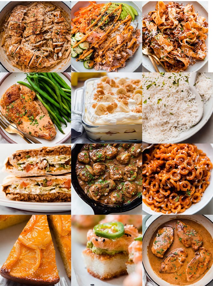 collage of top 12 recipes from 2021