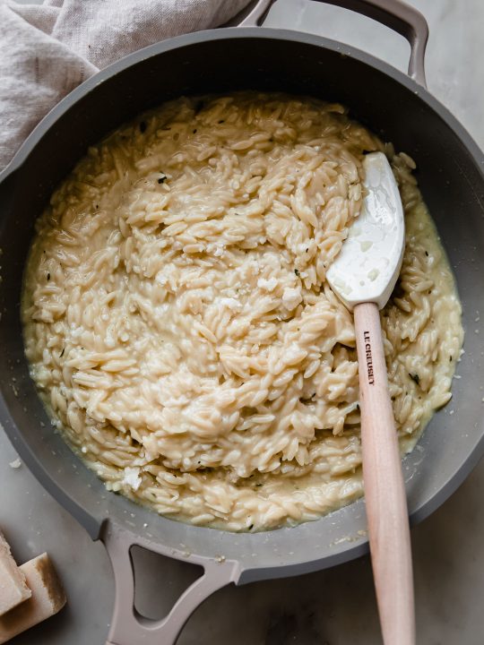 Garlic Parmesan Orzo Risotto Recipe