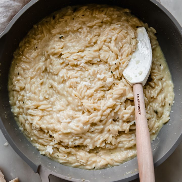 Garlic Parmesan Orzo Risotto Recipe