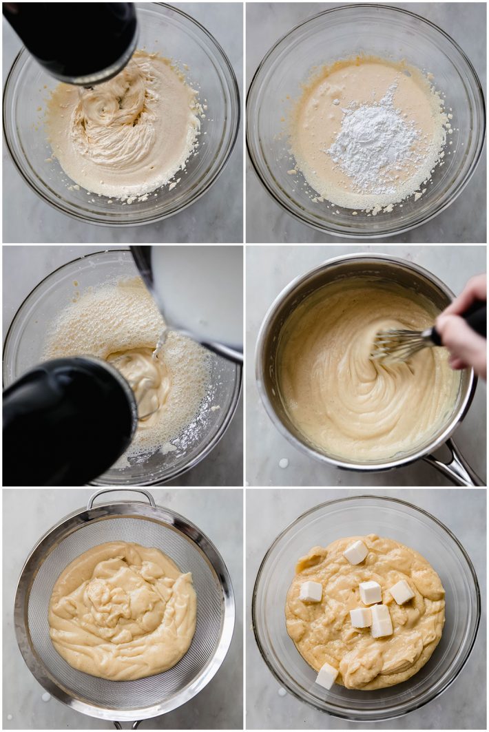 process steps for pastry cream