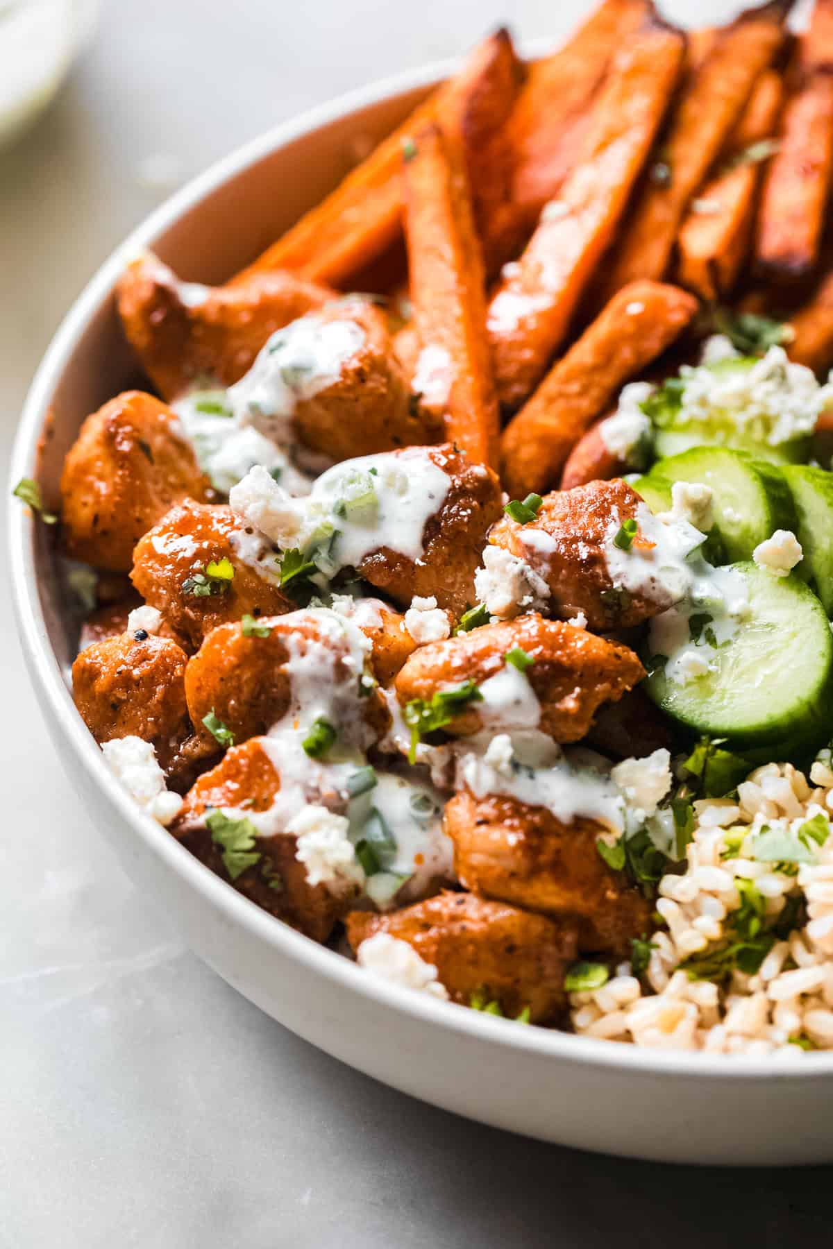 Buffalo Chicken Bowls Recipe | Little Spice Jar